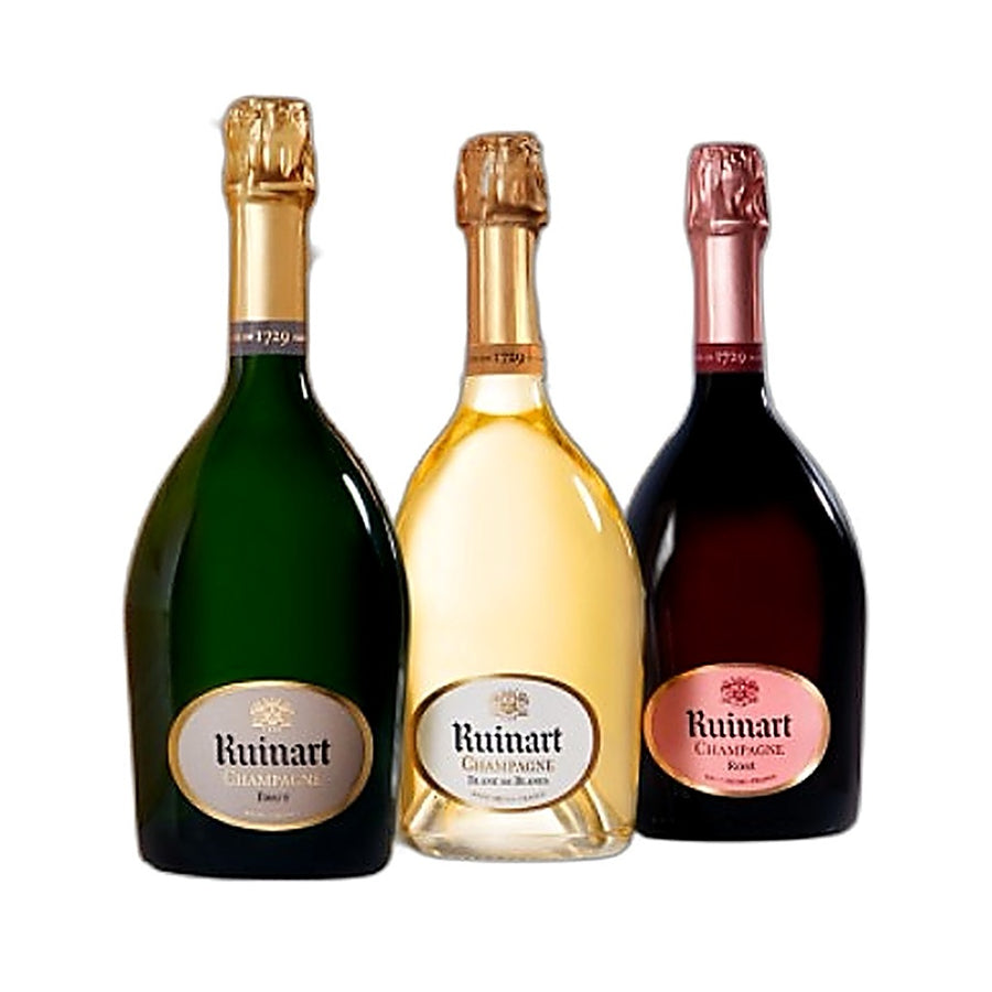 COFFRET BOIS 3 BOUTEILLES / CHAMPAGNE / 3 X 75 CL / 12.5°
