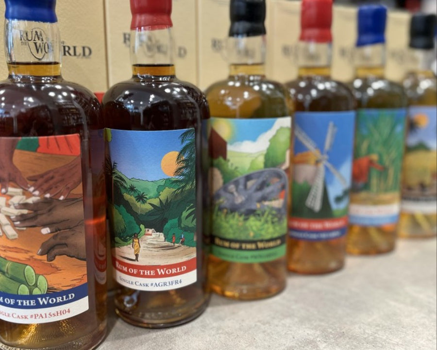 BOX 6 RUMS SINGLE CASK / RHUM / 6 X 70 CL / DIVERS