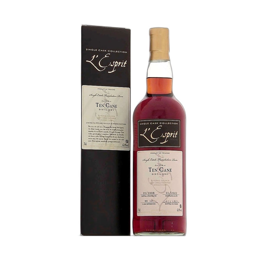 TEN CANE 2008-2022 14 ANS / RHUM / 70 CL / 63.4%