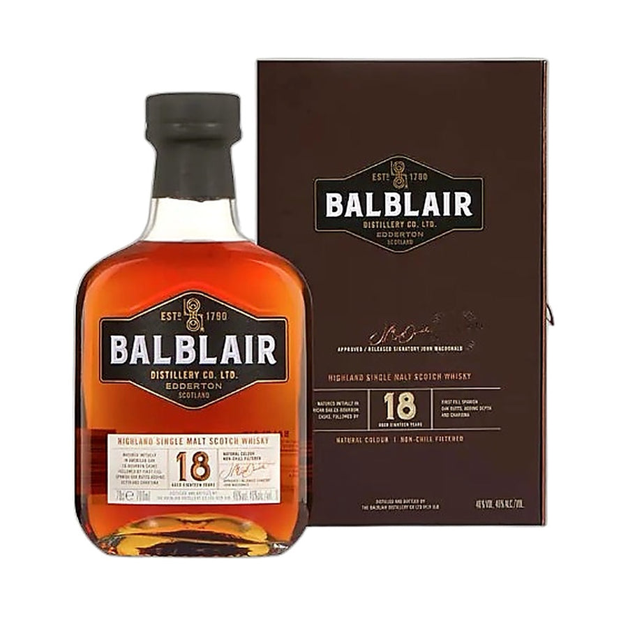 BALBLAIR 18 ANS / WHISKY / 70 CL / 46°