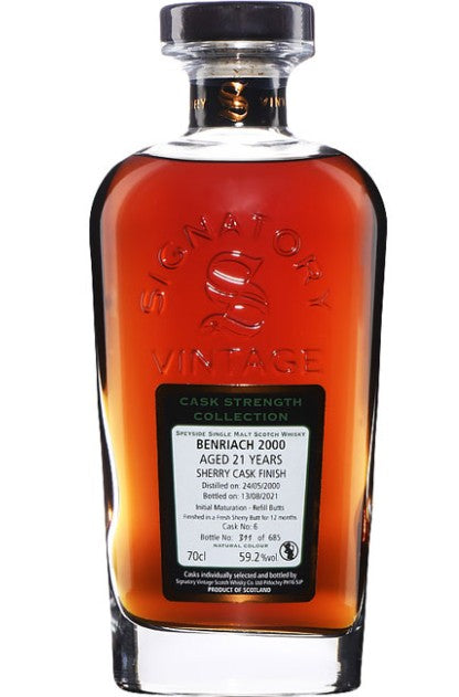 BENRIACH 21 ANS 2000 / WHISKY / 70 CL / 59.2°